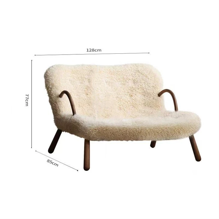 Lamb's Wool Lazy Chair For Home