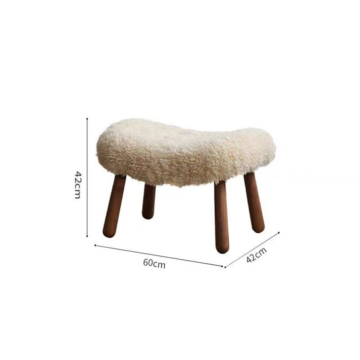 Lamb's Wool Lazy Chair For Home